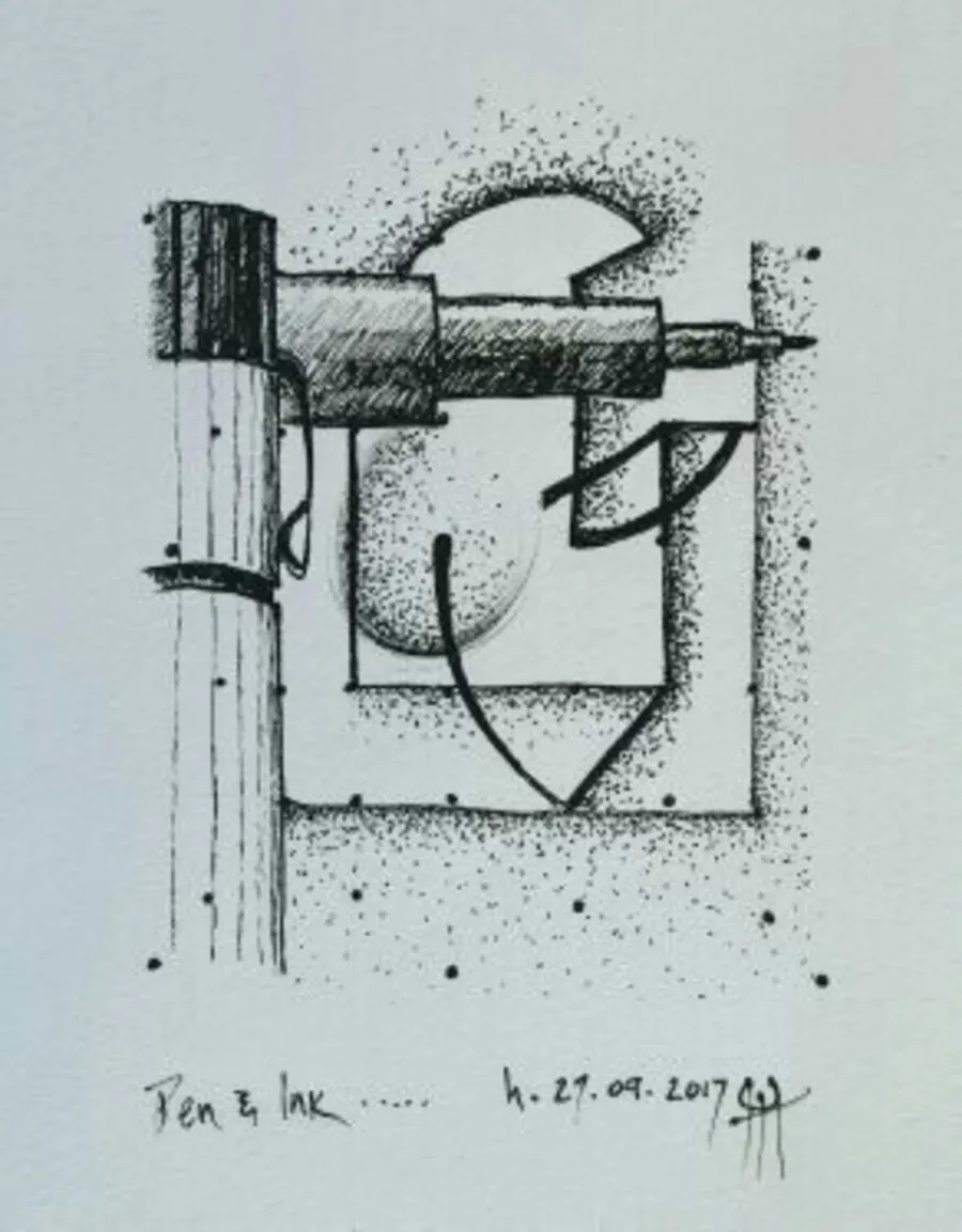 Assorted pen and inks (2017) by HB Barry Strasbourg-Thompson. View 3.