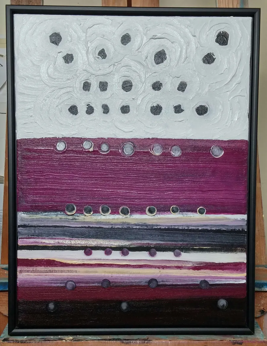 Higher Ground (2016) by HB Barry Strasbourg-Thompson. Acrylic On Canvas.