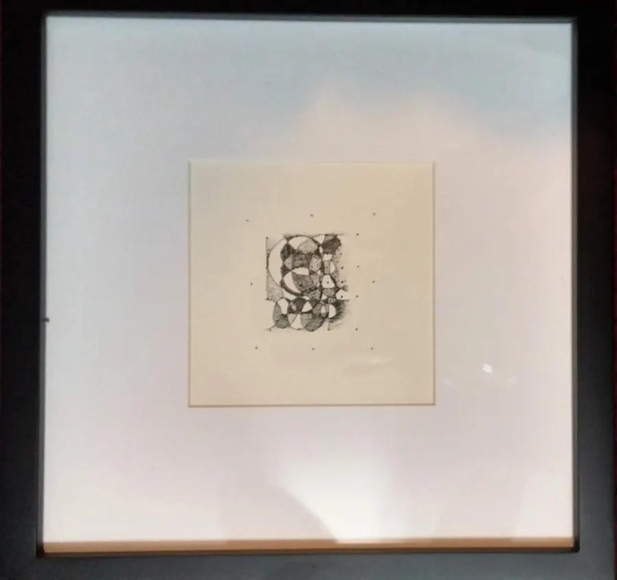 10,000 joys, 10,000 sorrows (2011) by HB Barry Strasbourg-Thompson. pigma ink on h/j a/f paper 10" x 8".
