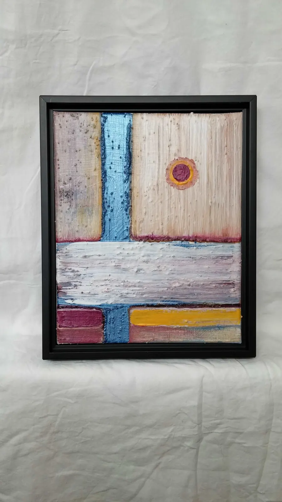 River Ice Winter Sun (2016) by HB Barry Strasbourg-Thompson. Acrylic on Canvas.