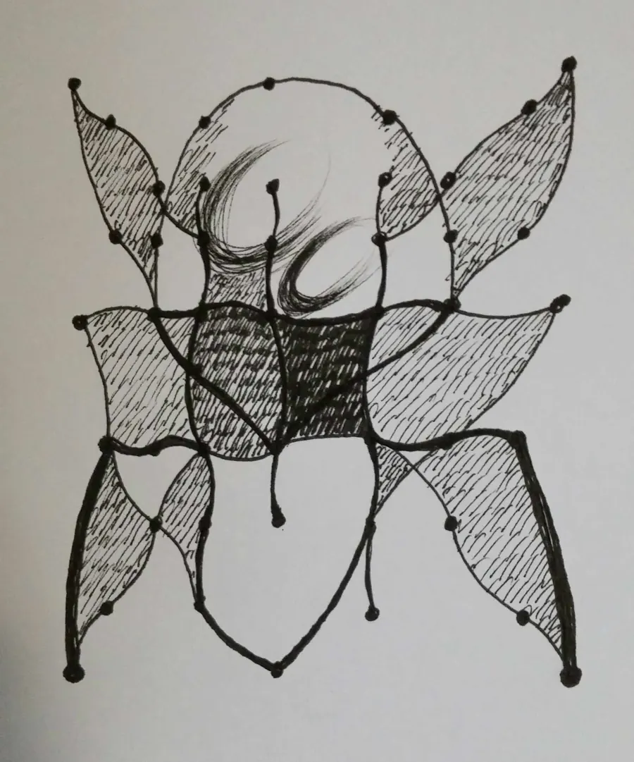 Together environment (2016) by HB Barry Strasbourg-Thompson. Pigma Ink & Archival pigment pen on H/J A/F paper.