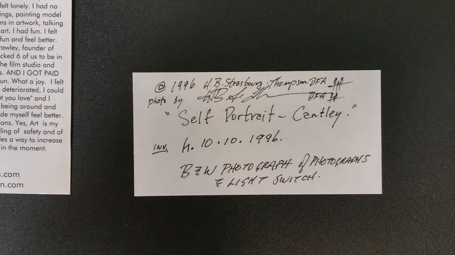 Self Portrait - Cantley (1996) by HB Barry Strasbourg-Thompson. View 2.