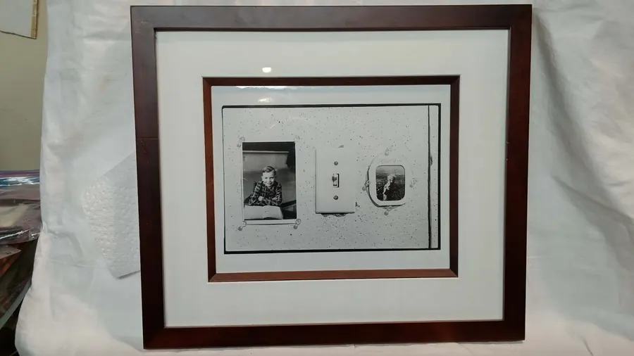 Self Portrait - Cantley (1996) by HB Barry Strasbourg-Thompson. B & W photo.