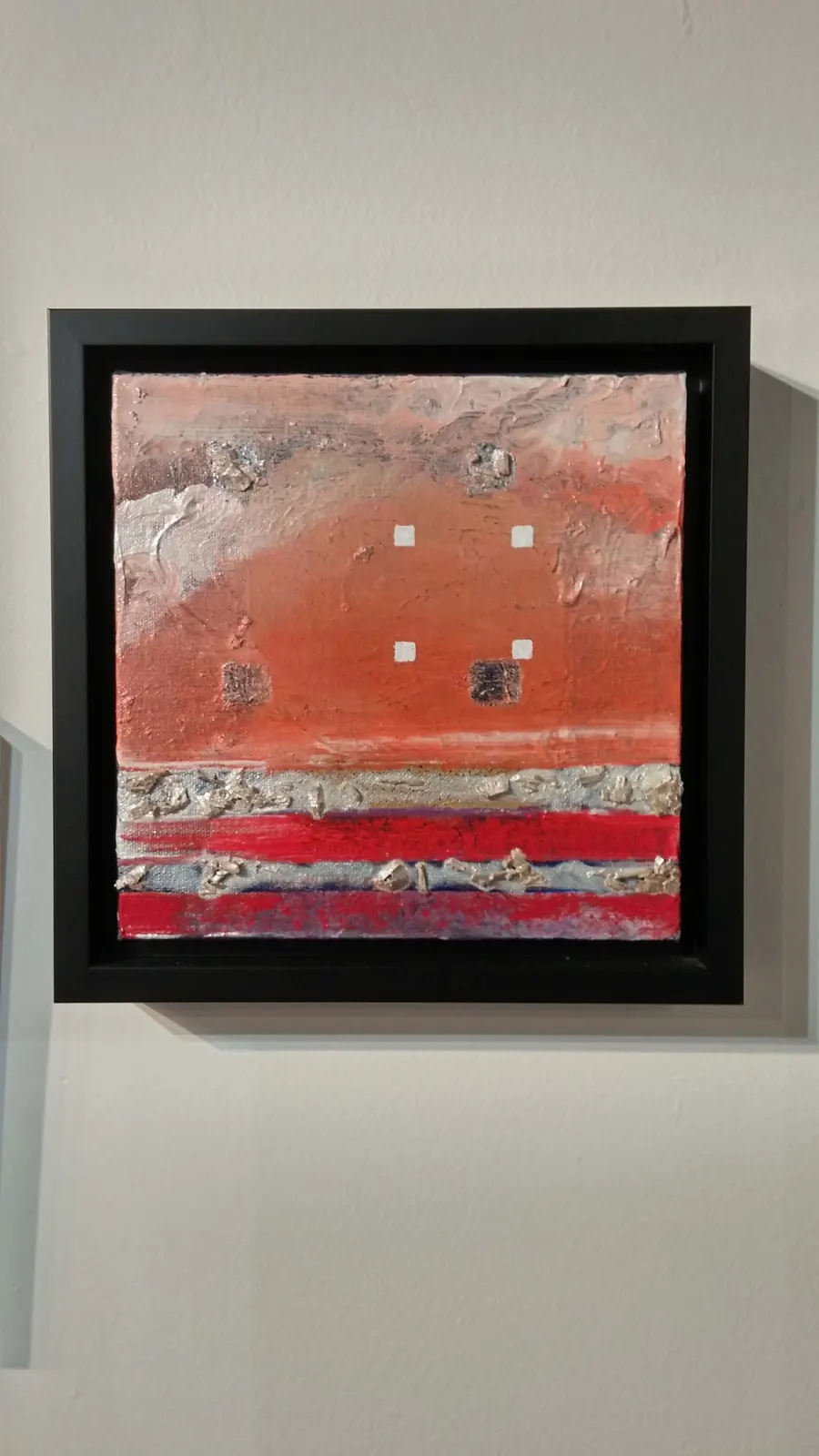 Beamland 2 (2006) by HB Barry Strasbourg-Thompson. Acrylic & Gold Leaf & Cedar on Canvas.