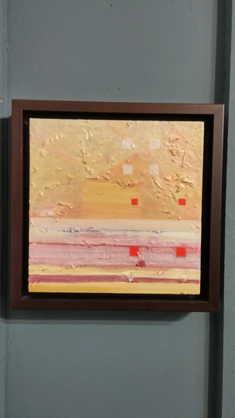 Beamland (2012) by HB Barry Strasbourg-Thompson. Acrylic & cedar on Canvas.