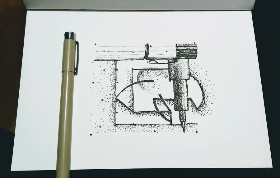 Pen & Ink (2017) by HB Barry Strasbourg-Thompson. View 2.