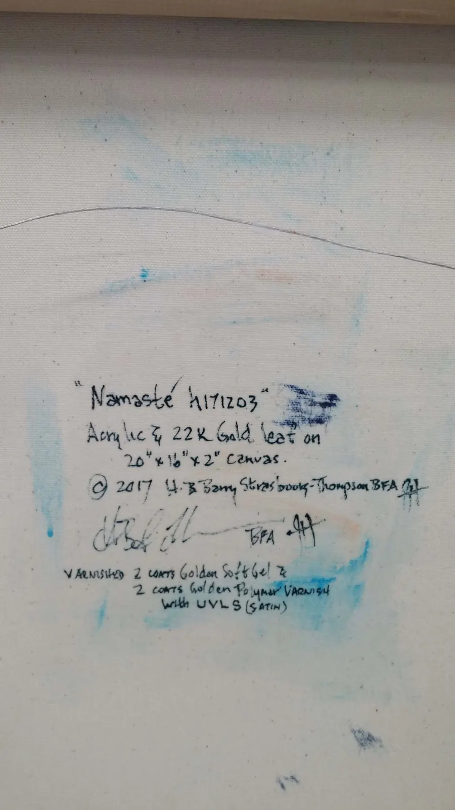 Namaste h171203 (2017) by HB Barry Strasbourg-Thompson. View 2.
