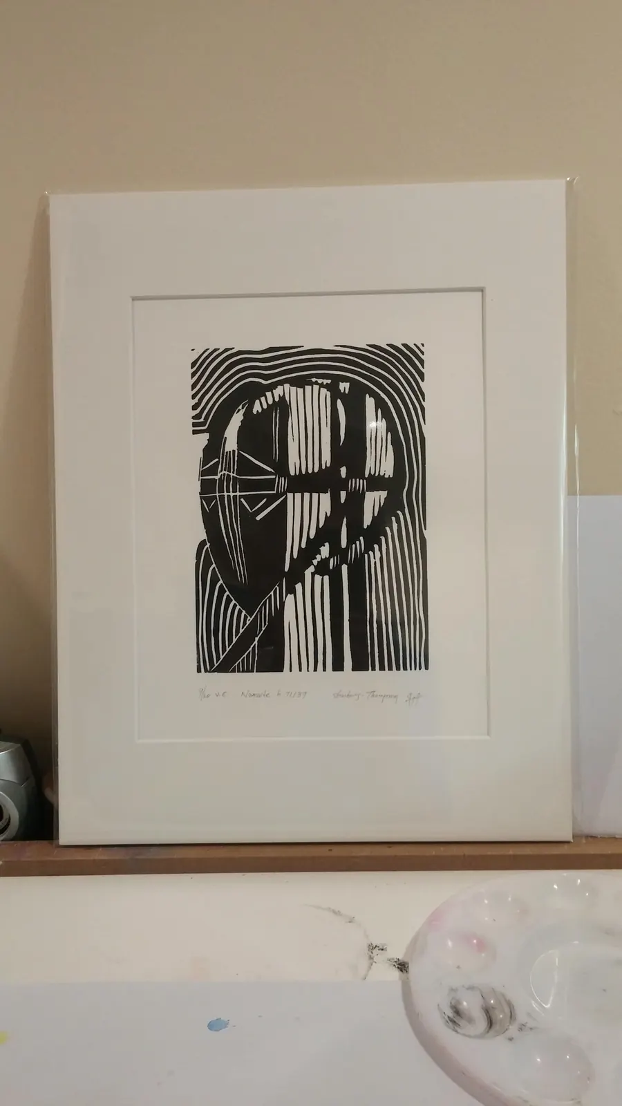 Namaste H71131 -- H71150 Linocuts V.E. (c. 2018) by HB Barry Strasbourg-Thompson. View 2.