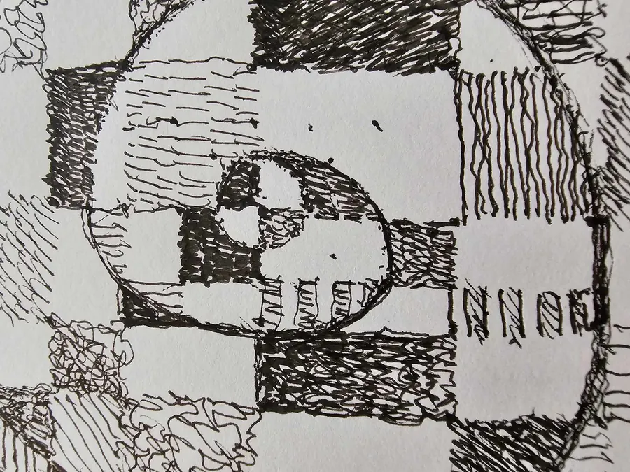 HOMELESS to HOME: H7823032025 (Without Hate, Without Greed, Without Illusion) (2025) by HB Barry Strasbourg-Thompson. View 2.
