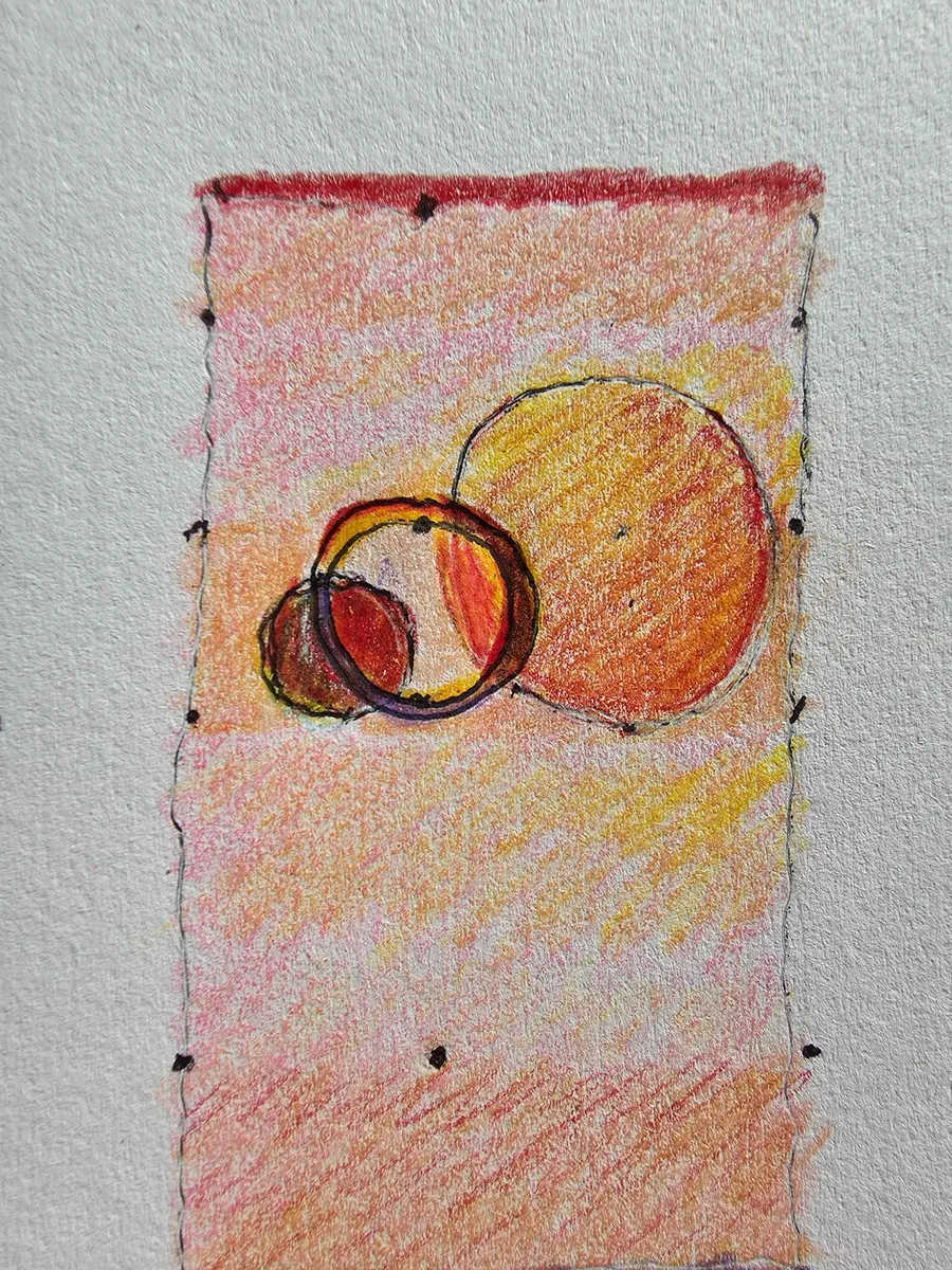 CIRCLING HOME H7824072025 (Sketch for a work in progress) (c. 2025) by HB Barry Strasbourg-Thompson. View 4.