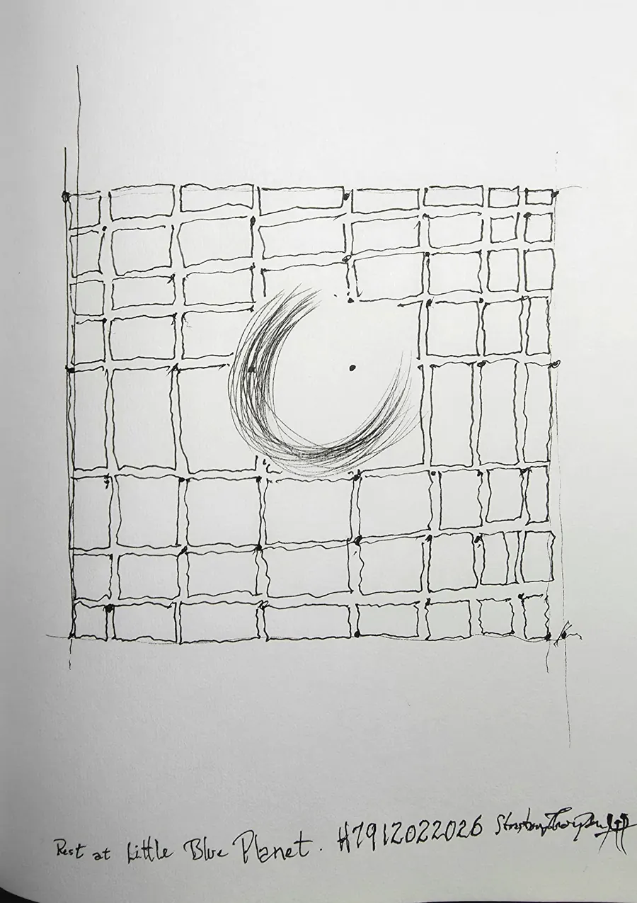 REST AT LITTLE BLUE PLANET. H7912022026 (2026) by HB Barry Strasbourg-Thompson. View 4.