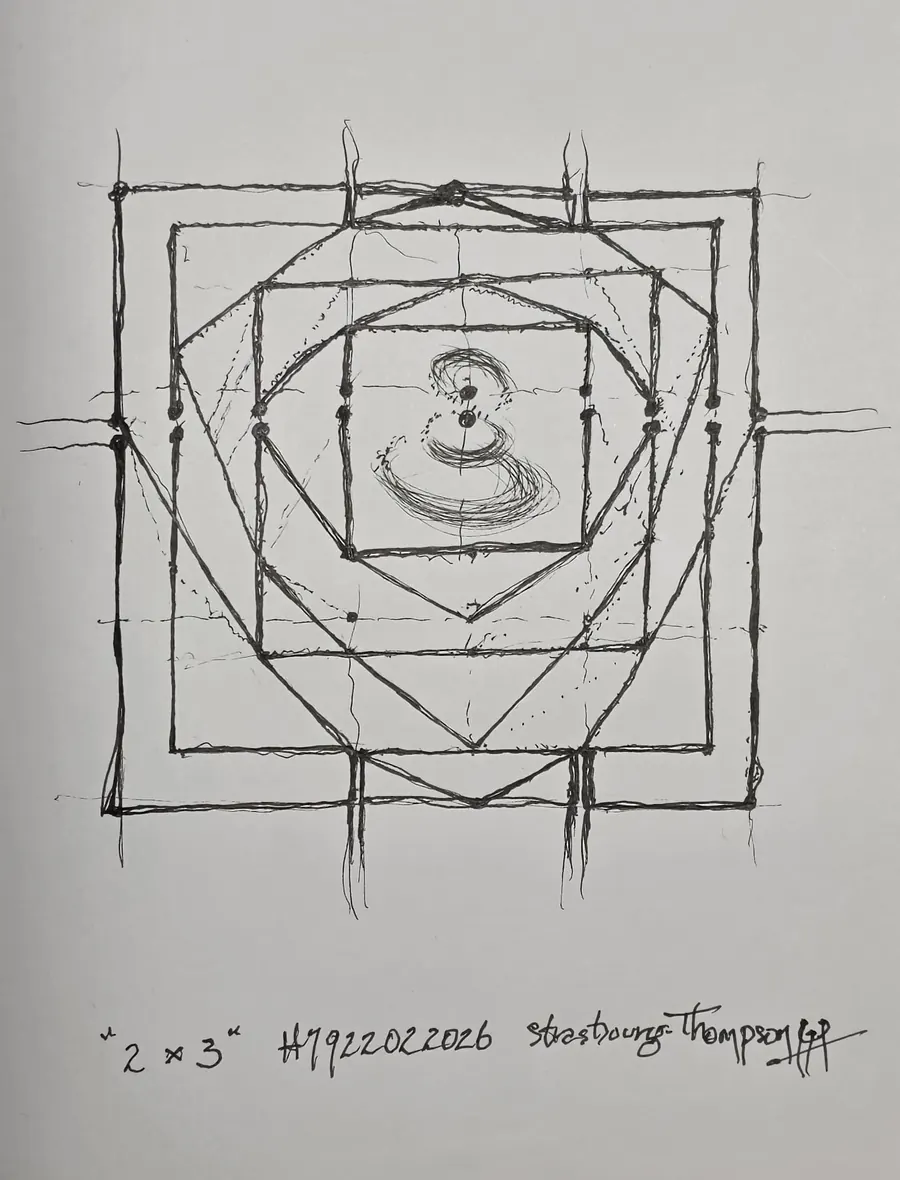 Life is very, very complex (2 × 3) H7922022026 (2026) by HB Barry Strasbourg-Thompson. View 3.