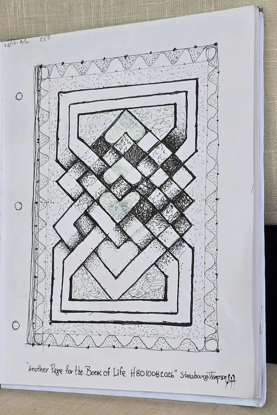 Another Page For The Book of Life H8010082026 (2026) by HB Barry Strasbourg-Thompson. View 17.