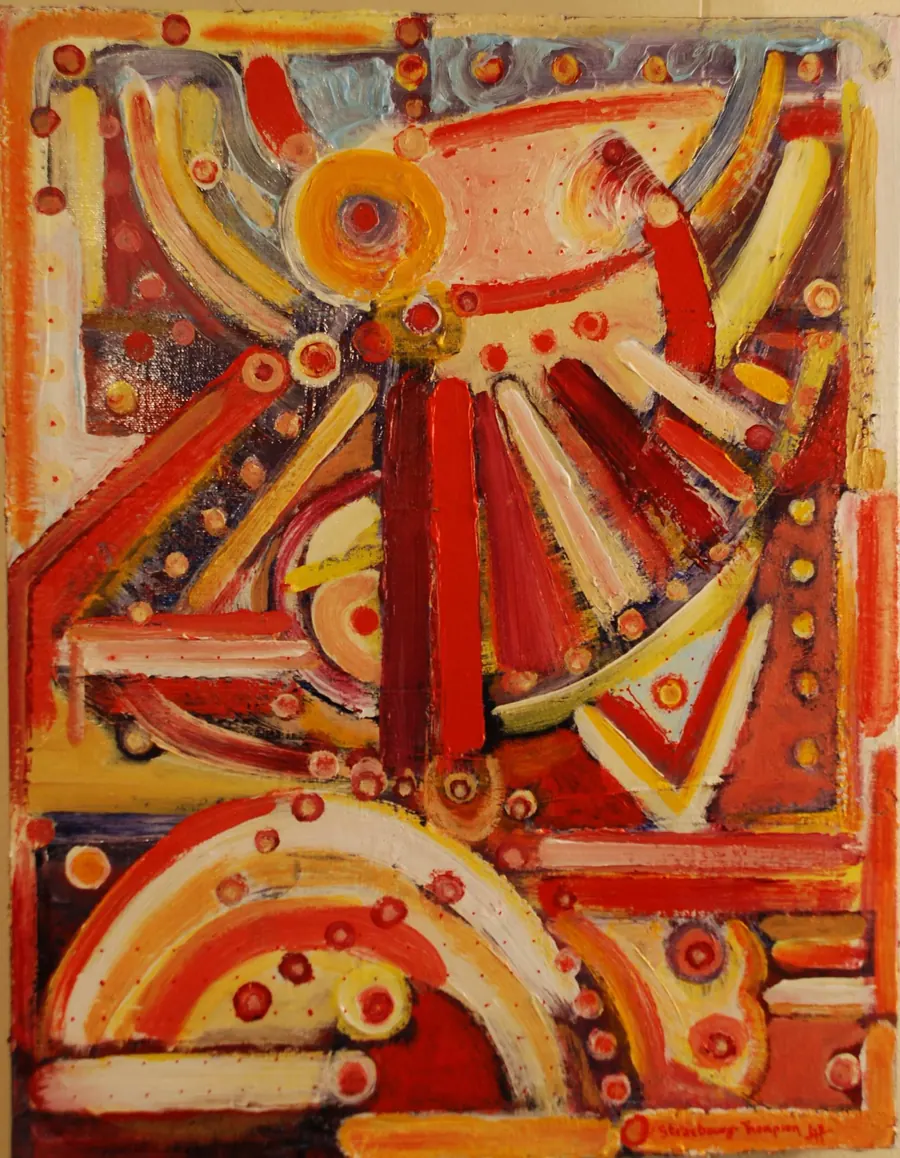 ABBA (2017) by HB Barry Strasbourg-Thompson. Acrylic on Canvas framed.