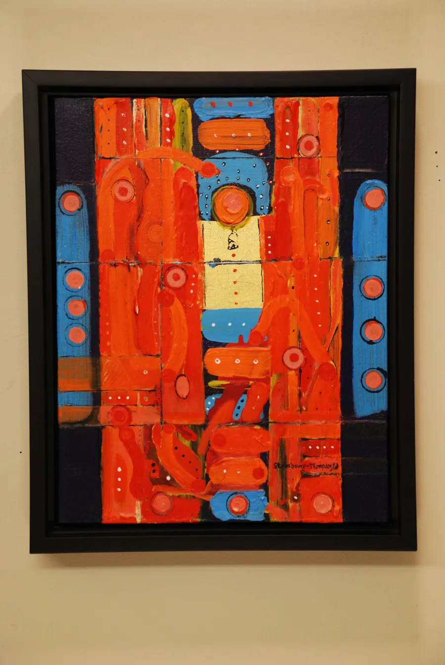 Namaste (2017) by HB Barry Strasbourg-Thompson. 22k gold leaf & acrylic medium & acrylic on canvas.