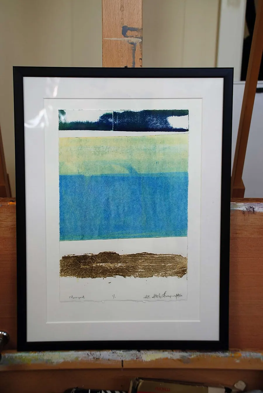 Monoprint mixed media (2016) by HB Barry Strasbourg-Thompson. View 7.
