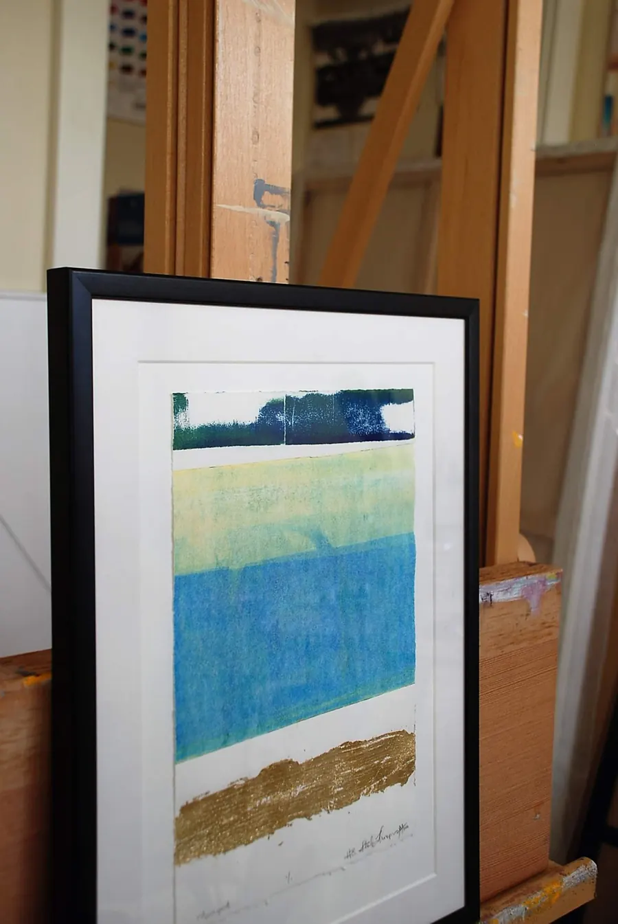 Monoprint mixed media (2016) by HB Barry Strasbourg-Thompson. View 6.