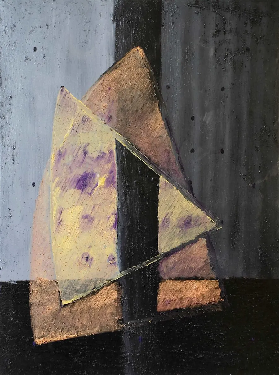 Journey. H650109 (2012) by HB Barry Strasbourg-Thompson. Acrylic and sand on Canvas.