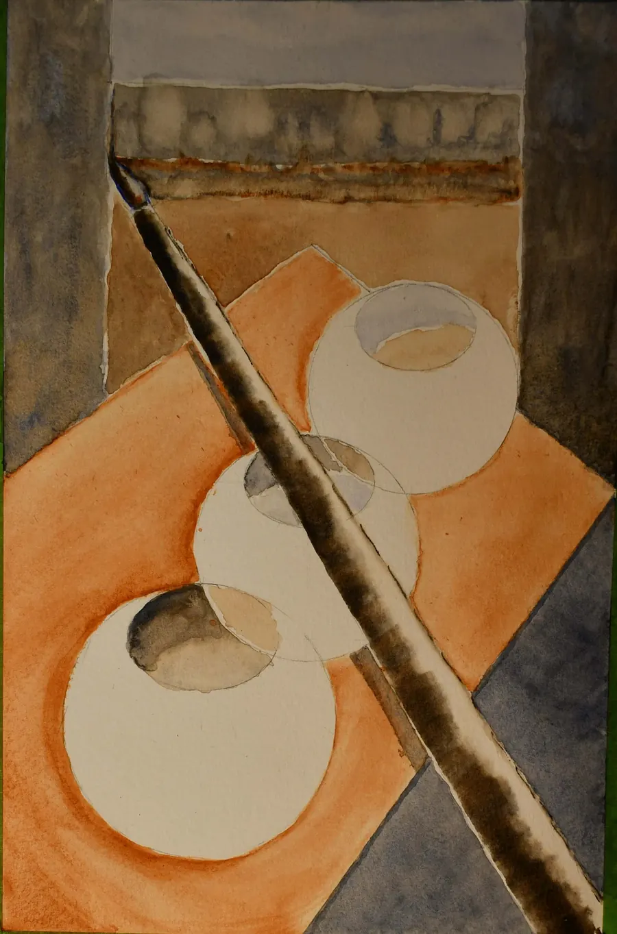 DESTINY? H7508022022 (sketch for w.i.p.) (2022) by HB Barry Strasbourg-Thompson. W/N Cotman watercolor & graphite on Canson 140lb.