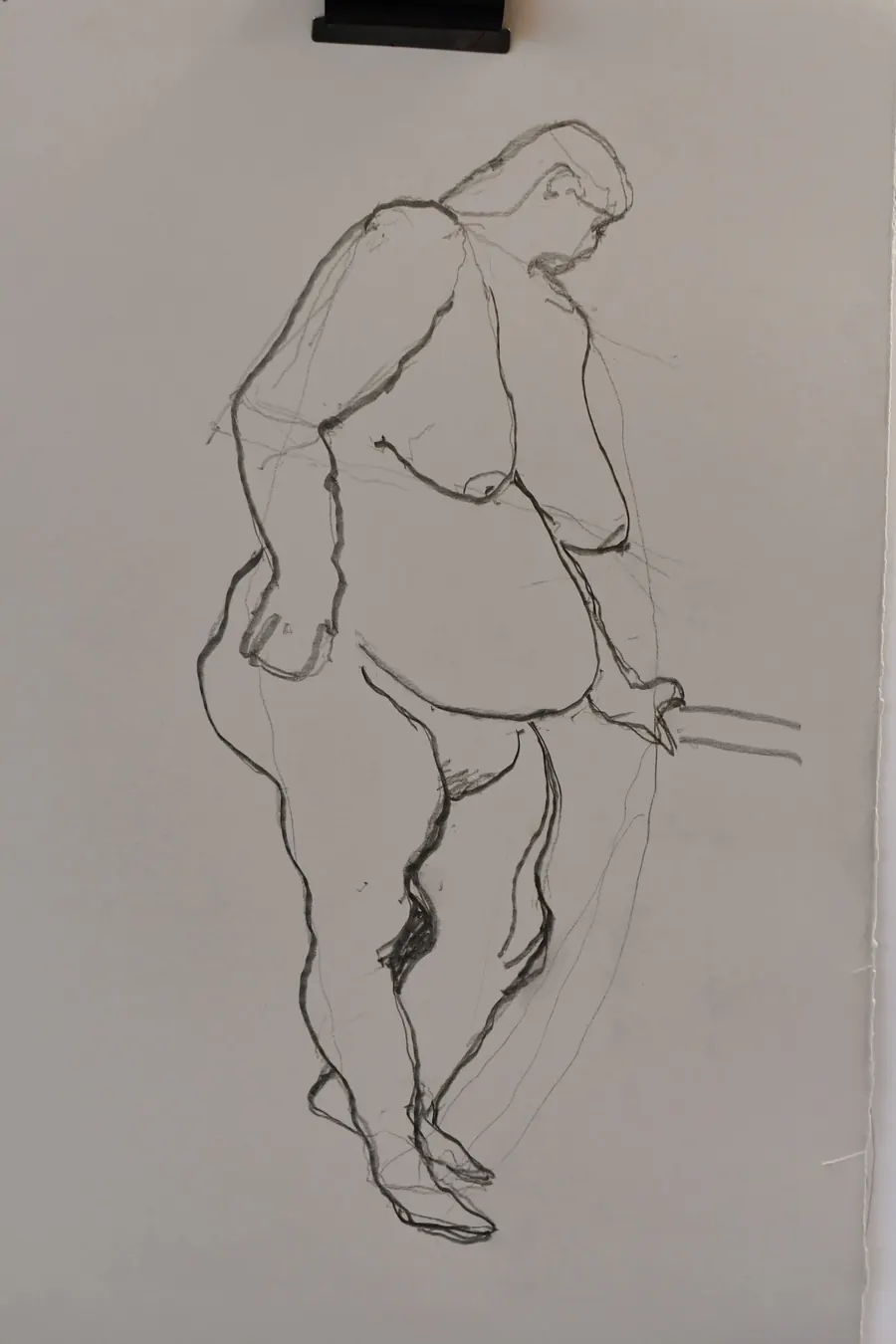 Terra 1 (2019) by HB Barry Strasbourg-Thompson. Graphite on Stonehenge.