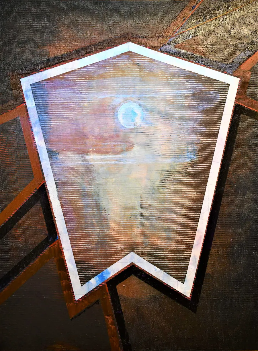 PRAYERS FOR OUR CHILDREN H7523032022 (2022) by HB Barry Strasbourg-Thompson. Acrylic on 40 x 30 x 2" canvas.