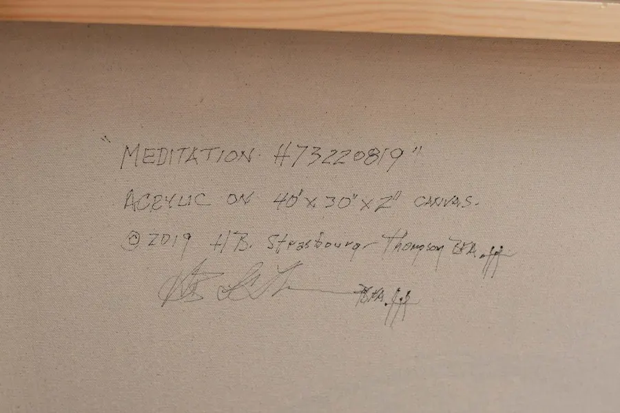 Meditation: Homage to Yayoi Kusama (c. 2019) by HB Barry Strasbourg-Thompson. View 3.