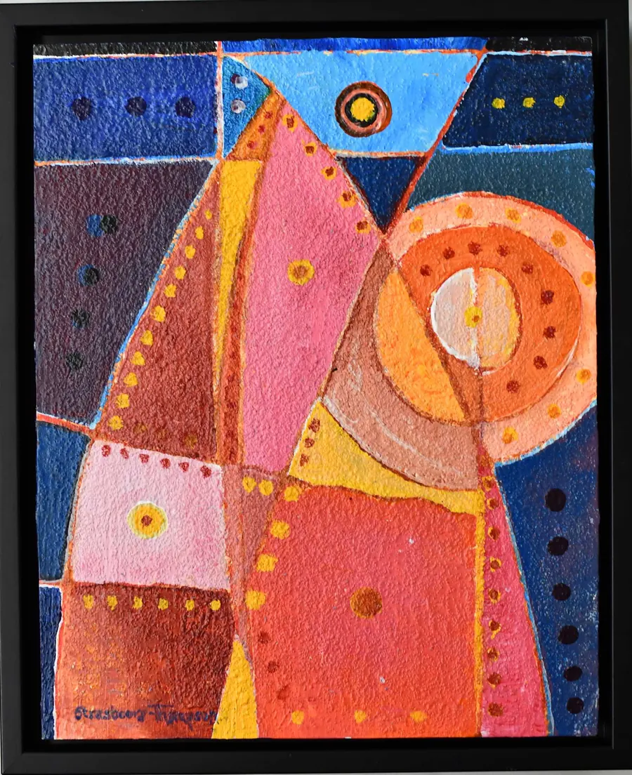 Impermanence h73171019 (c. 2019) by HB Barry Strasbourg-Thompson. Acrylic on 10 x 8 birch panel.