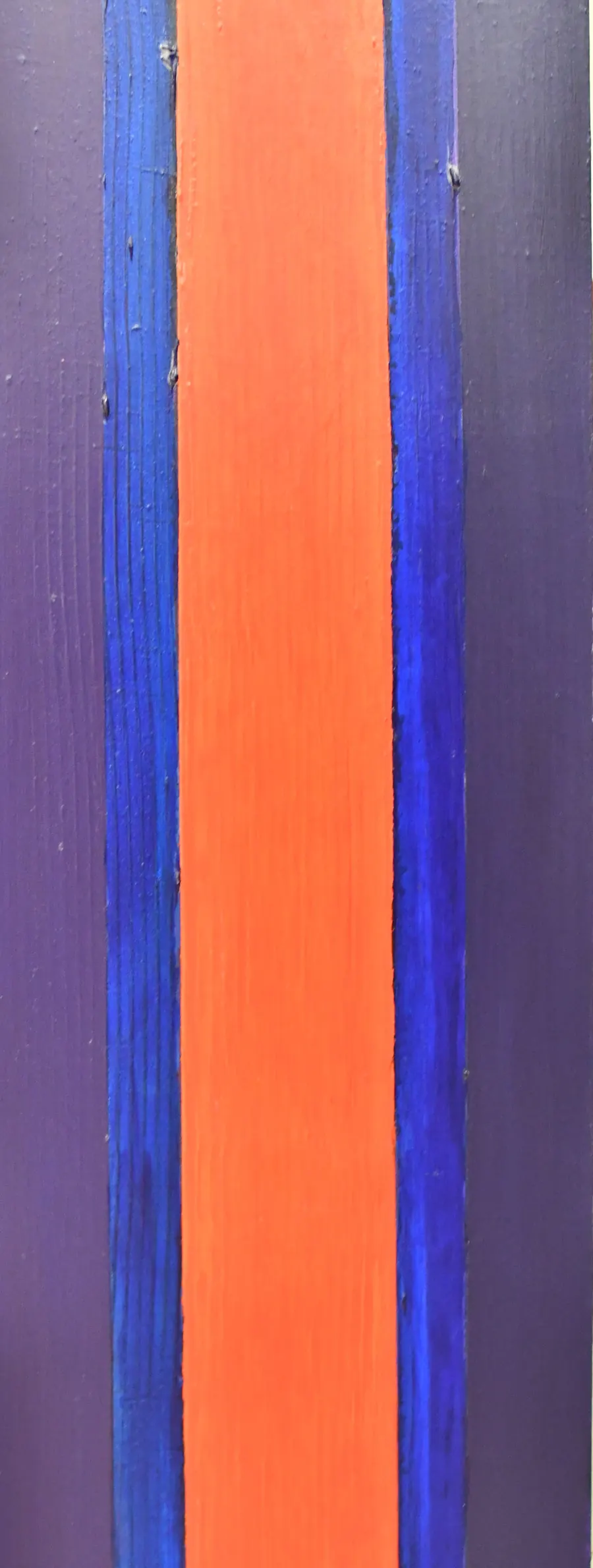 Alternation / Homage to Barnett Newman (c. 2020) by HB Barry Strasbourg-Thompson. Acrylic on wood panel.