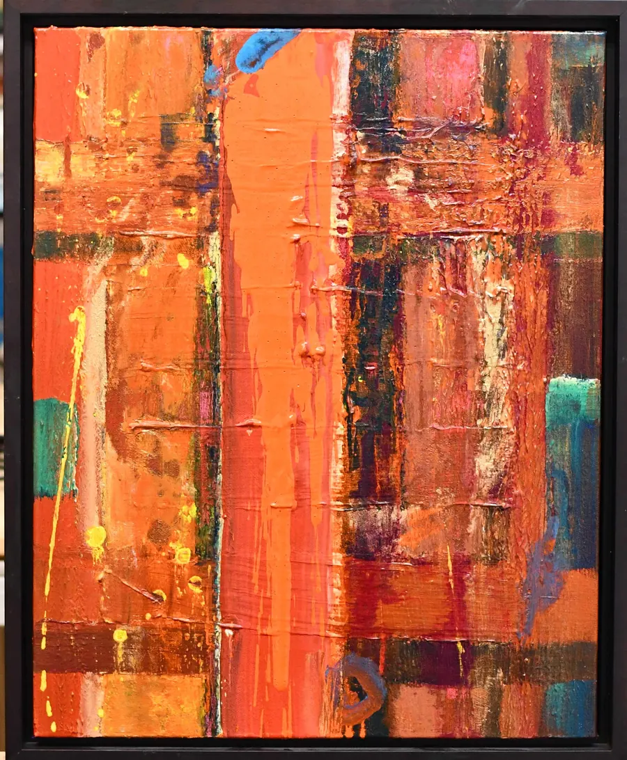 ART PROVIDES WELLNESS ...... Namaste H73020220 (c. 2020) by HB Barry Strasbourg-Thompson. Acrylic on Canvas.