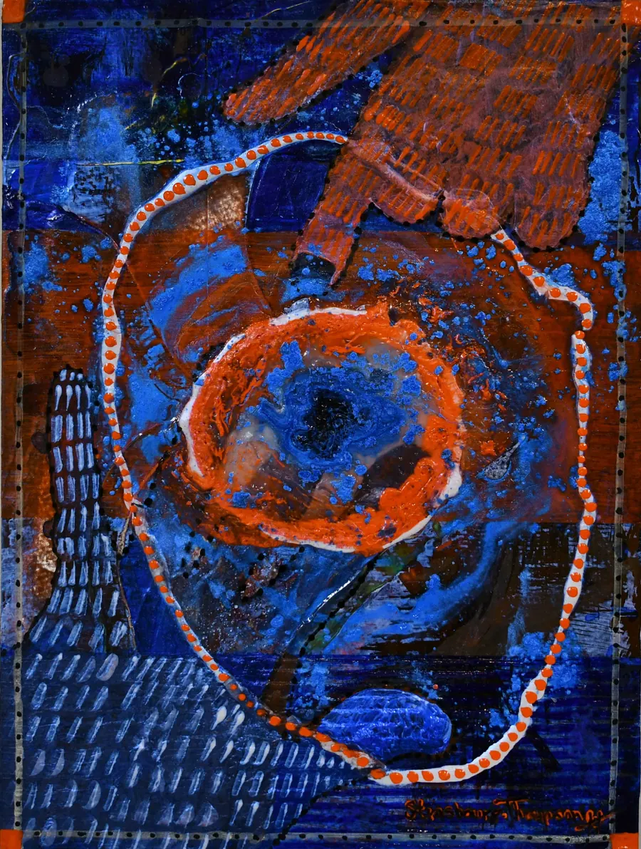 Conscious Contact - Staying in Touch - OUT FOR A WALK H7612102022 (2022) by HB Barry Strasbourg-Thompson. View 4.