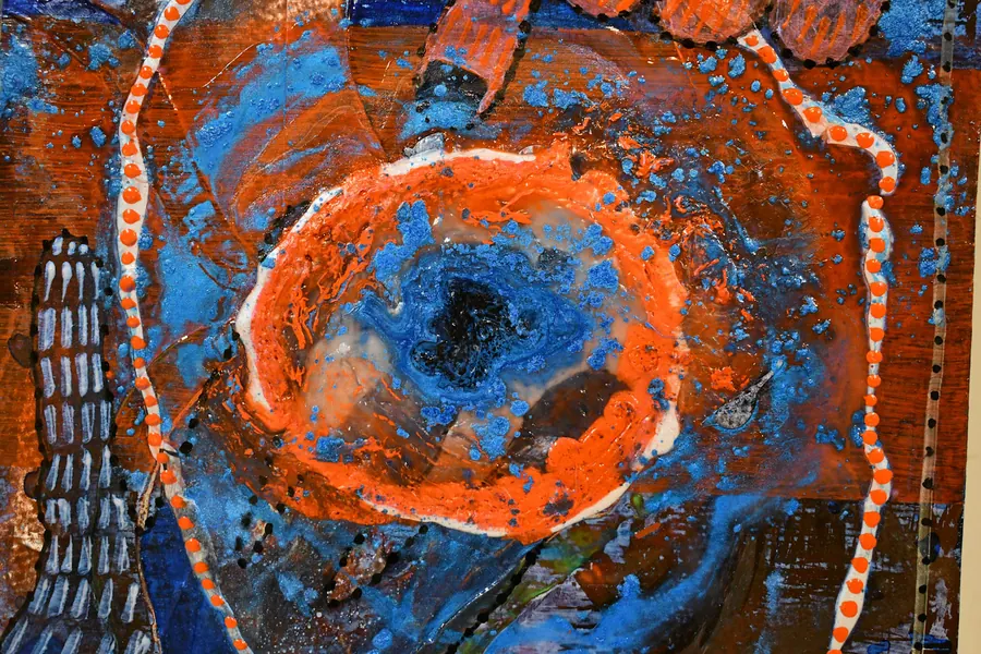 Conscious Contact - Staying in Touch - OUT FOR A WALK H7612102022 (2022) by HB Barry Strasbourg-Thompson. View 2.