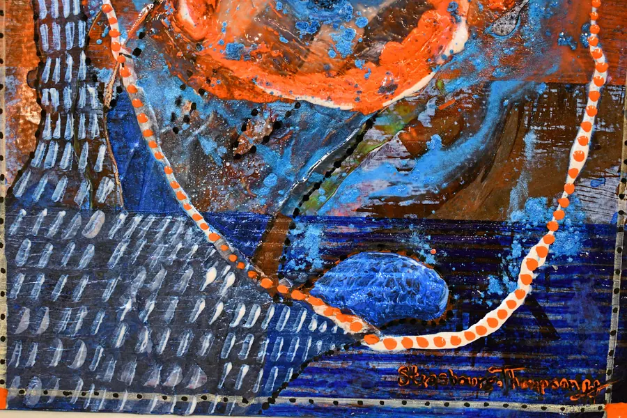Conscious Contact - Staying in Touch - OUT FOR A WALK H7612102022 (2022) by HB Barry Strasbourg-Thompson. View 3.