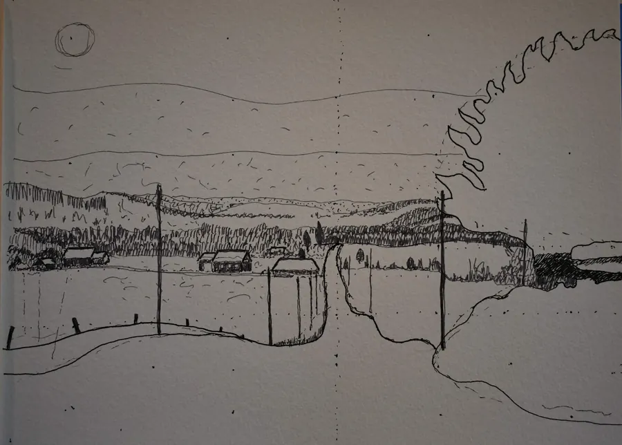 View of Thompson's Land at Cantley, Quebec H76 08112022 by HB Barry Strasbourg-Thompson. View 2.