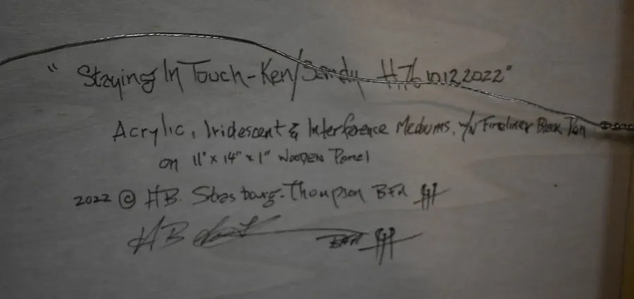 Staying in Touch...Ken/Sandy H7610122022 (2022) by HB Barry Strasbourg-Thompson. View 2.