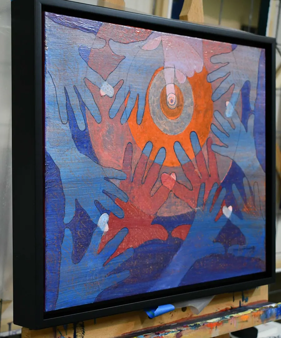 Conscious Contact - Staying in Touch - The Creation of Love H7613122022 (2022) by HB Barry Strasbourg-Thompson. View 2.
