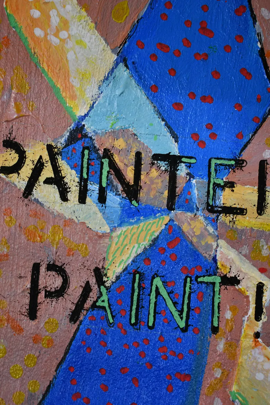 Painters Paint H74200521 (c. 2021) by HB Barry Strasbourg-Thompson. Acrylic and Posca on Sthrathmore cardstock.