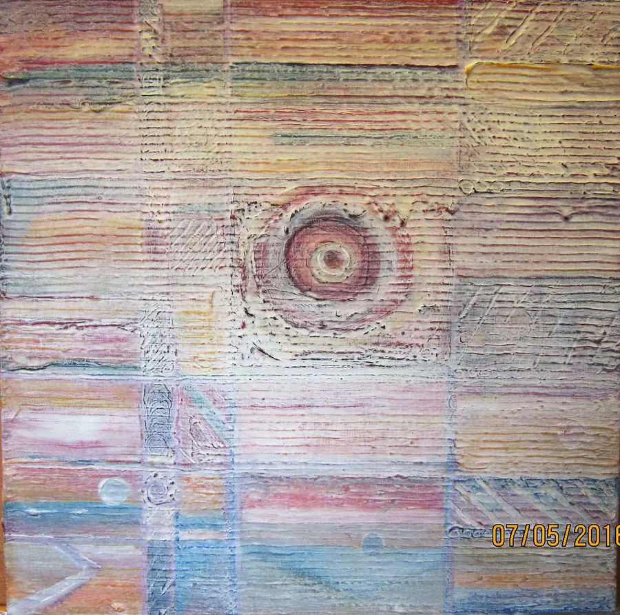 Vancouver Island (2016) by HB Barry Strasbourg-Thompson. Acrylic & German Gold Leaf on Canvas.