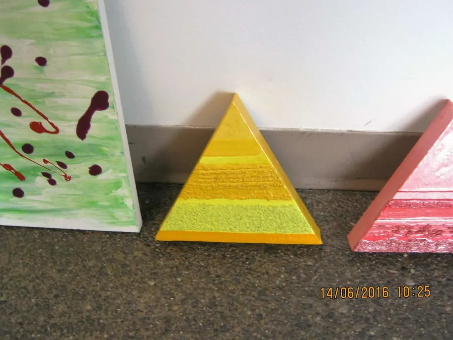 Triptych Yellow - Red - Blue (2008) by HB Barry Strasbourg-Thompson. View 6.