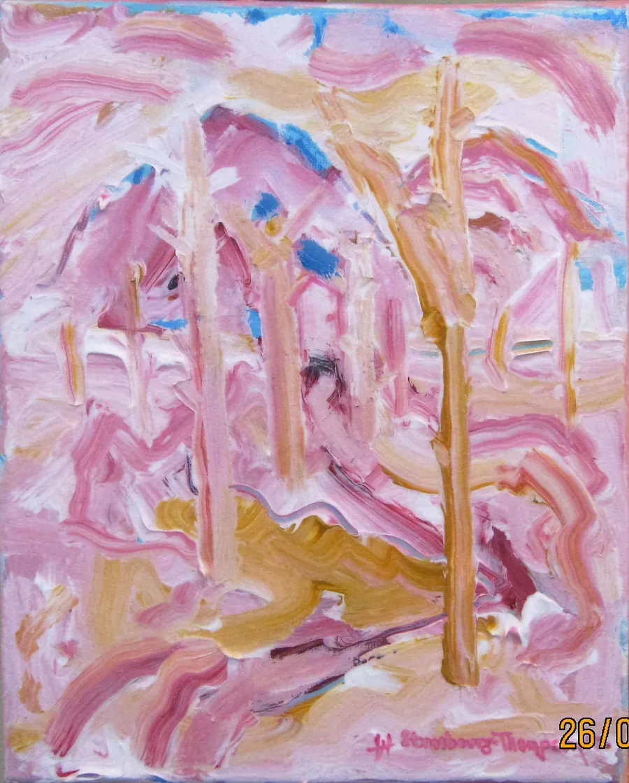 H. 24.06.2016 Paradise Woods - Vancouver Island (2016) by HB Barry Strasbourg-Thompson. Acrylic On Canvas.