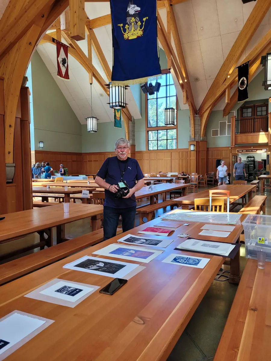 Works in Progress "Conscious Contact - Staying in Touch" Research Residency @ MISSA Aug 2022 (c. 2022) by HB Barry Strasbourg-Thompson. Works by H. Barry Strasbourg-Thompson BFA, Photo by Gail Holland.