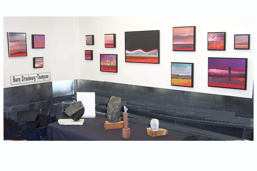 On Silence by HB Barry Strasbourg-Thompson. acrylic on Canvas / acrylic on wood.