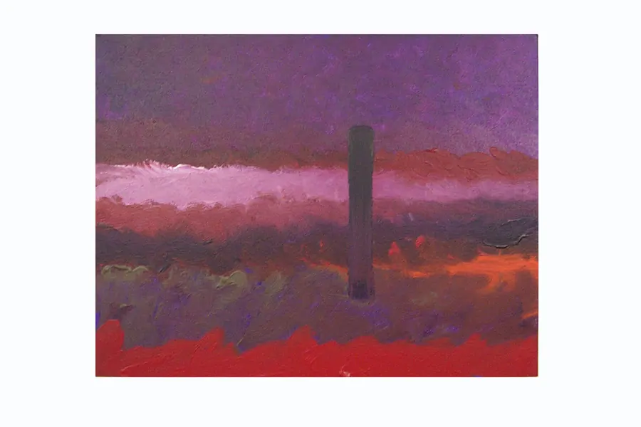 On Silence h.01.01.2005 by HB Barry Strasbourg-Thompson. acrylic on canvas.