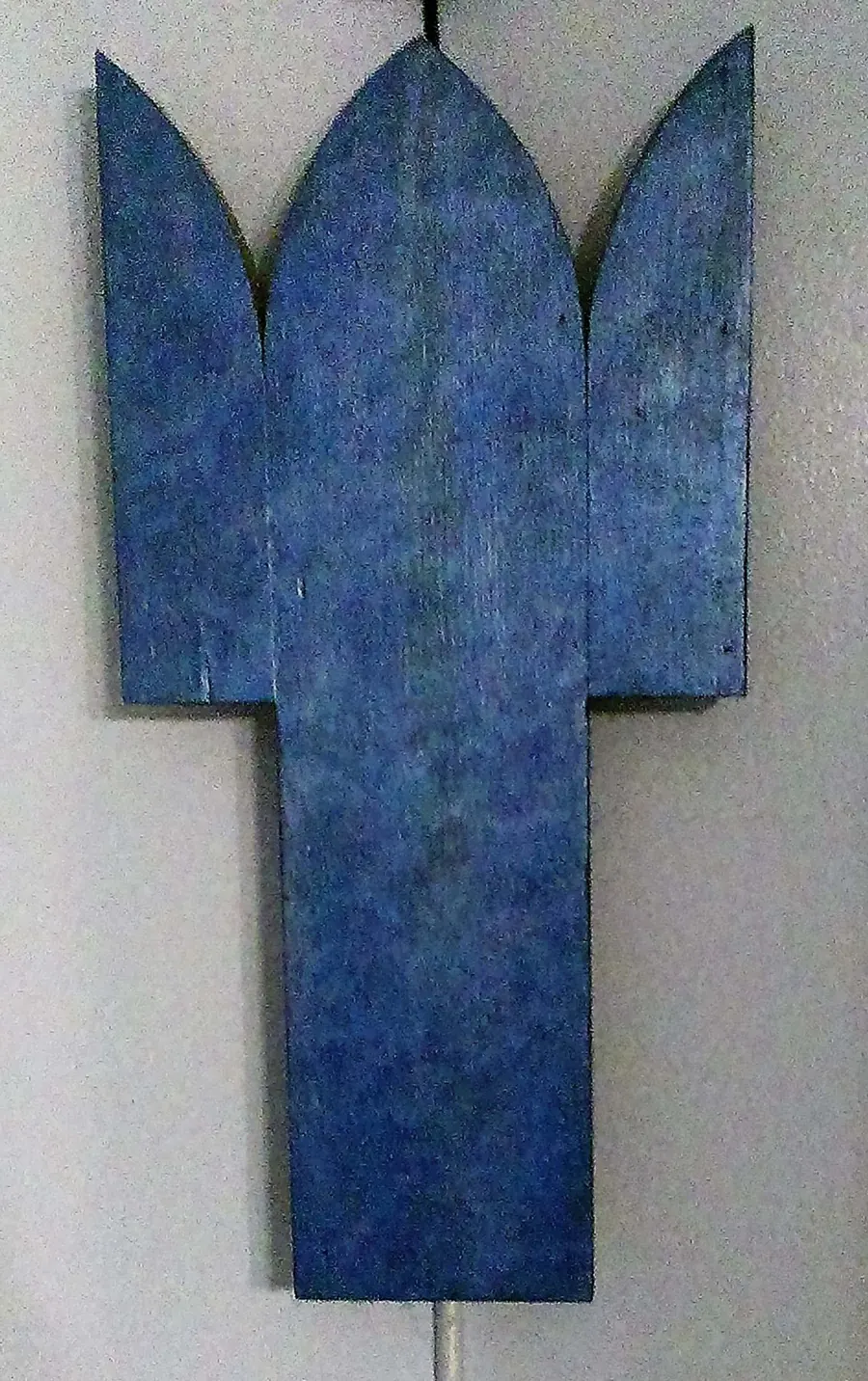 Silence (1999) by HB Barry Strasbourg-Thompson. Acrylic & Silver leaf powder on shaped plywood.